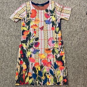 Troubadour Colorful Floral Short Sleeve Dress Size S